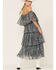 Image #4 - Z&L Women's Off-the-Shoulder Star Print Tiered Dress, Multi, hi-res