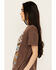 Image #2 - Cleo + Wolf Women's Country Roads Short Sleeve Graphic Tee , Brown, hi-res