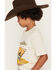 Image #2 - Wrangler Boys' Steer Wrestling Short Sleeve Graphic T-Shirt, Off White, hi-res