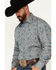 Image #2 - Stetson Men's Mosaic Print Long Sleeve Pearl Snap Western Shirt, Blue, hi-res