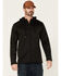 Image #1 - Hawx Men's Merrick Grid Back Zip-Front Fleece Hooded Work Jacket, Black, hi-res