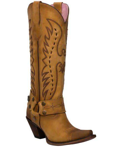 Image #1 - Junk Gypsy by Lane Women's Vagabond Western Boots - Snip Toe, Mustard, hi-res