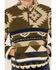 Image #3 - Wrangler Boys Southwestern Print Sherpa Pullover, Green, hi-res