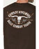 Image #4 - Cowboy Hardware Men's Boot Barn Exclusive Built Cowboy Tough Short Sleeve Graphic T-Shirt, Dark Brown, hi-res
