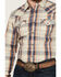 Image #3 - Cody James Men's Pay Day Plaid Print Long Sleeve Snap Western Shirt, Tan, hi-res