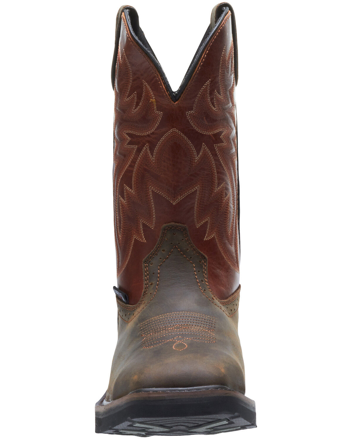 Image #5 - Wolverine Men's Rancher Waterproof Western Work Boots - Steel Toe, Brown, hi-res