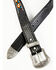 Image #2 - Cody James Men's Basketweave Billet With Southwestern Strap 3PC Buckle Belt, Black, hi-res