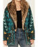 Image #3 - Tasha Polizzi Women's Southwestern Print Blanket Jullian Jacket , Teal, hi-res