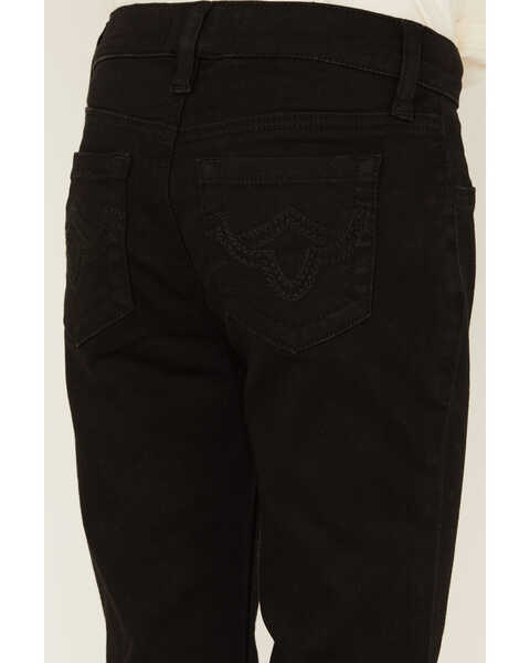 Image #4 - Shyanne Girls' Pull On Flare Jeans, Black, hi-res