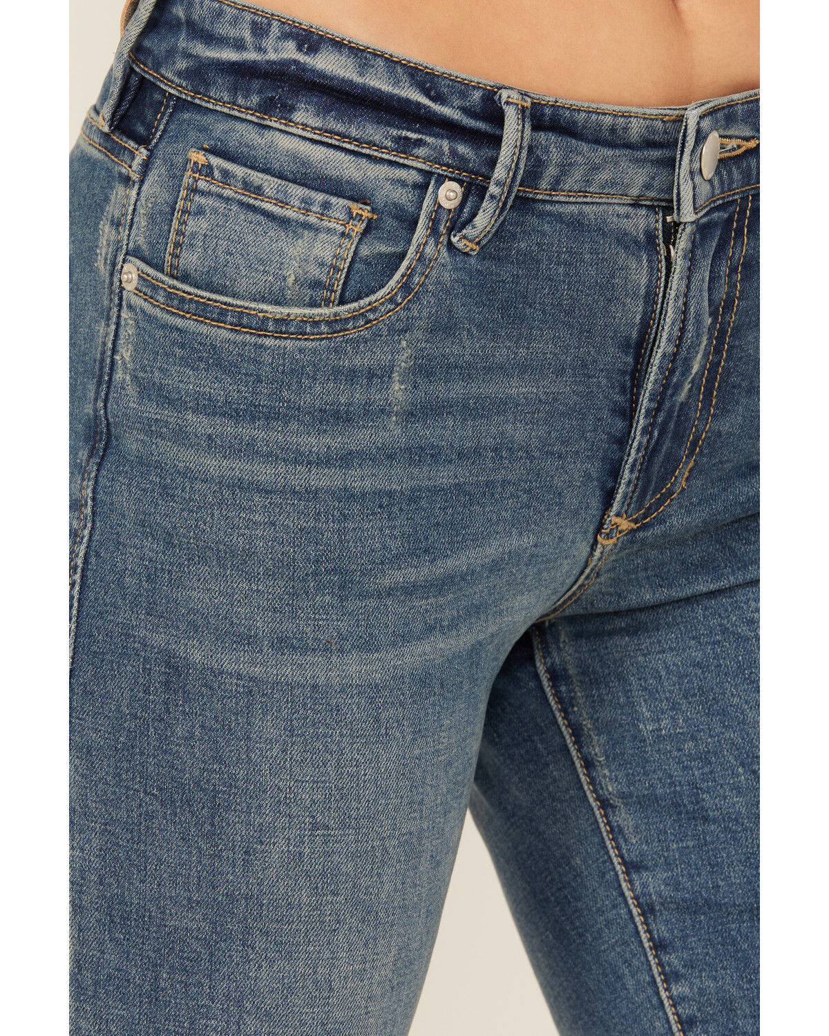 Image #2 - Dear John Women's Dark Wash Rosa High Rise Flare Stretch Denim Jeans, Dark Wash, hi-res