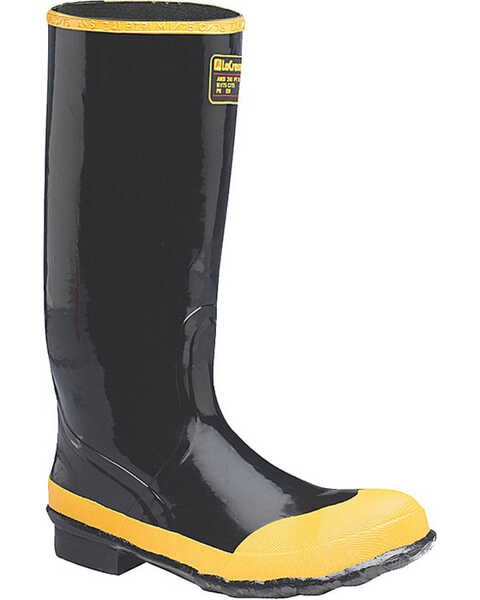 LaCrosse Men's Economy Knee Work Boots - Steel Toe, Black, hi-res