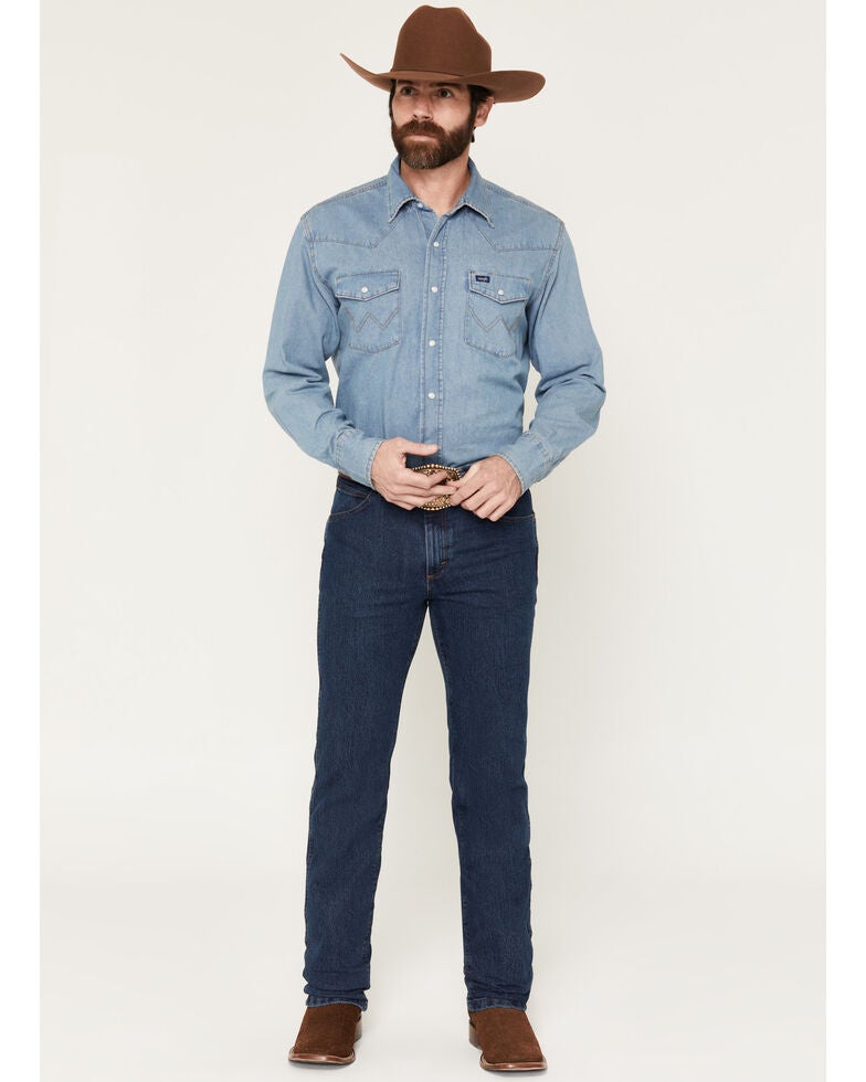 Wrangler Men's Premium Performance Cowboy Cut Jean, Mid Stone, 30Wx30L - 5