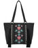 Montana West Women's Embroidered Fringe Conceal Tote Handbag, Black, hi-res