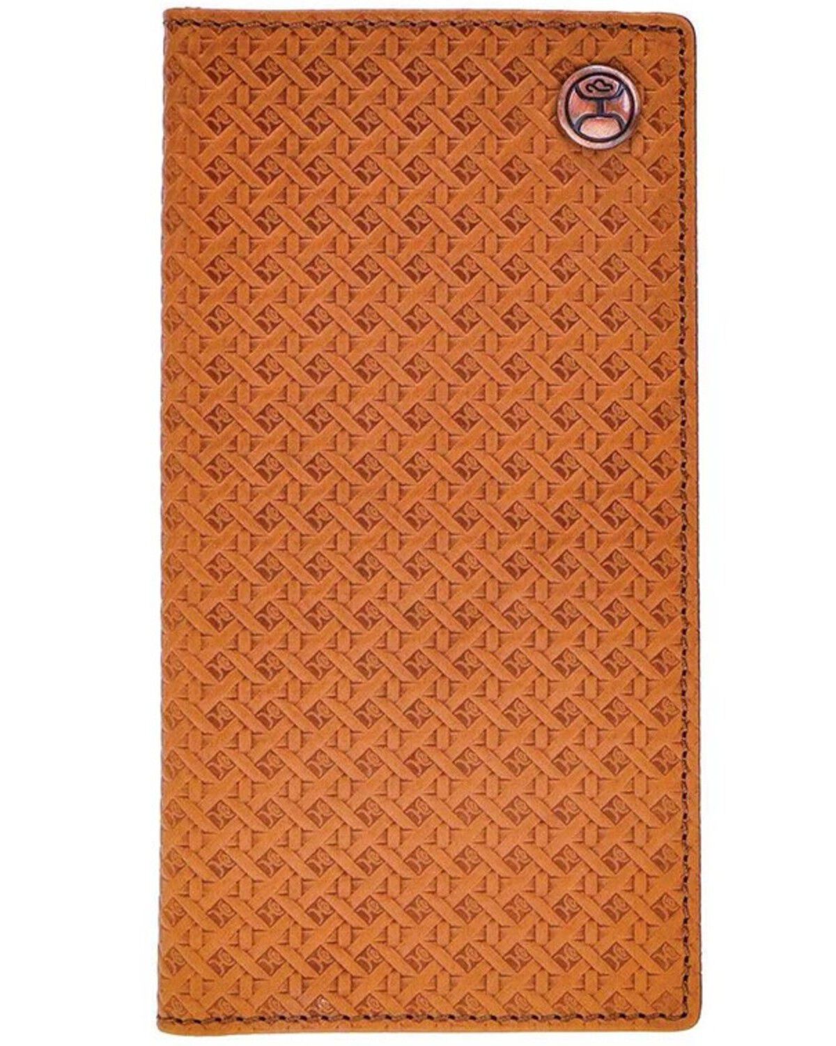 Image #1 - Hooey Men's Hands Up Basket Weave Rodeo Wallet, Tan, hi-res