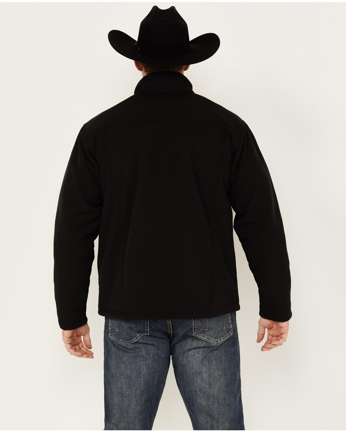 Image #4 - Ariat Men's Vernon Sherpa 2.0 Snap Softshell Jacket, Black, hi-res