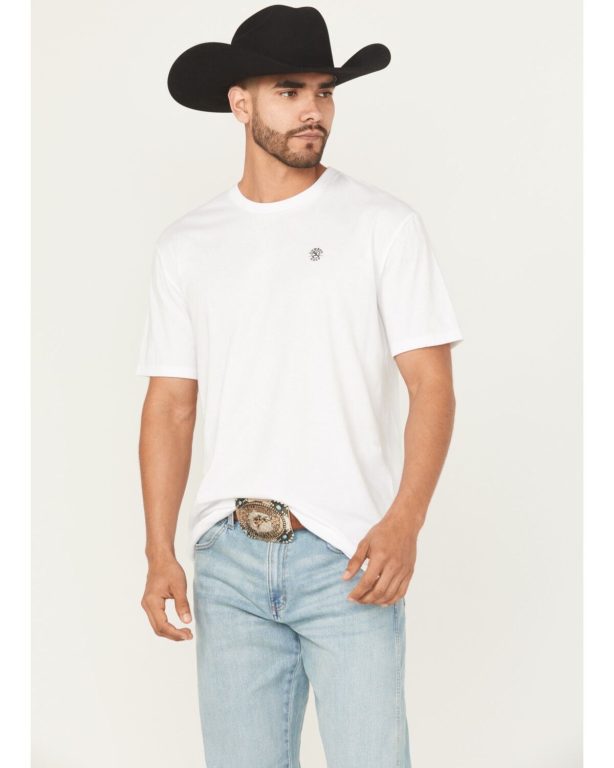 Image #2 - Hooey Men's Western Swing Short Sleeve Graphic T-Shirt, White, hi-res