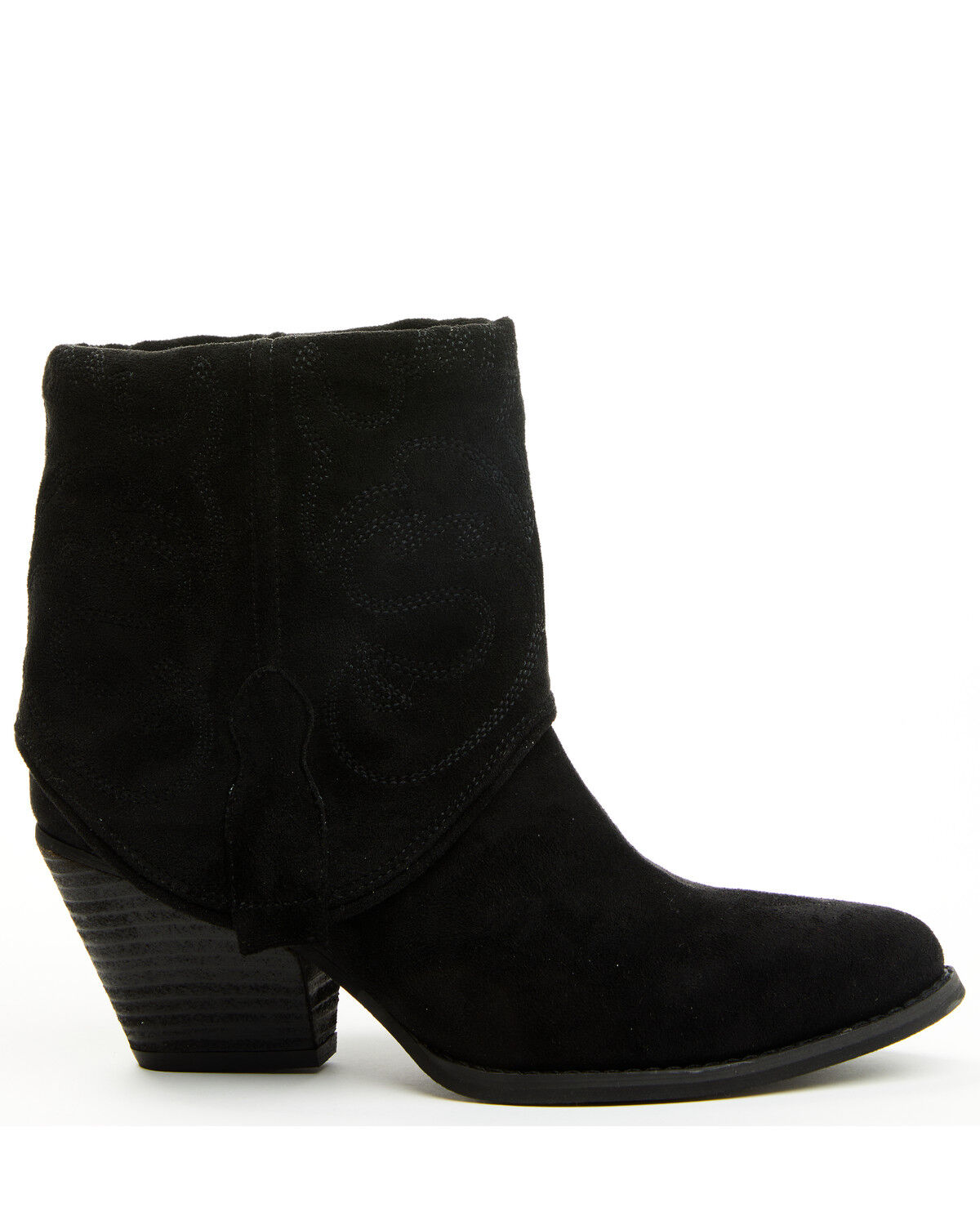Image #2 - Very G Women's Saylor Fashion Booties - Round Toe, Black, hi-res
