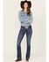 Ariat Women's R.E.A.L Mid Rise Miriam Bootcut Irvine Jeans, Dark Wash, hi-res