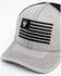 Image #2 - Hawx Men's Gray Embroidered Logo Flag Mesh-Back Ball Cap , Grey, hi-res