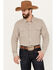 Image #1 - Blue Ranchwear Men's Laramie Striped Long Sleeve Western Snap Shirt, Cream, hi-res