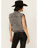 Image #4 - Veveret Women's Rhinestone Button-Down Denim Vest, Black, hi-res
