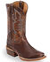 Justin Men's Bent Rail Men's Navigator Western Boots - Square Toe, Brown, hi-res