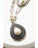 Image #2 - Shyanne Women's White Stone Teardrop Layered Necklace, White, hi-res