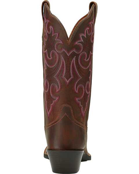 Image #5 - Ariat Women's Round Up Western Boots - Square Toe, Brown, hi-res