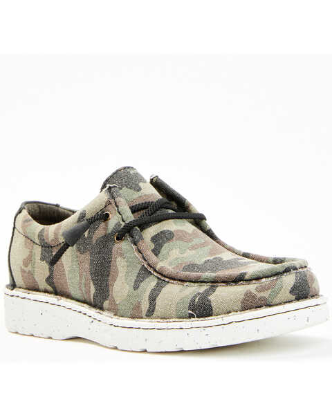 Image #1 - Justin Men's Hazer Camo Print Casual Slip-On Shoes - Moc Toe , Camouflage, hi-res