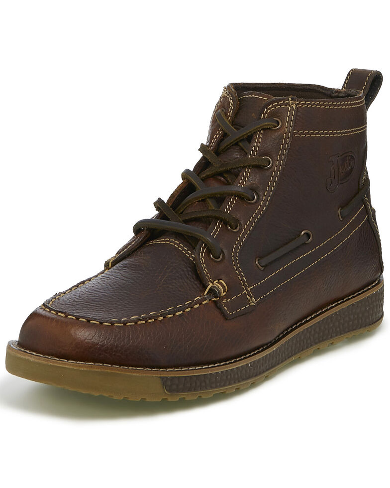 justin moc toe work boots