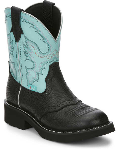 Justin Women's Gypsy Western Boots - Round Toe, Black, hi-res