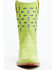 Image #4 - Planet Cowboy Women's Pee-Wee Ah Limon Leather Western Boot - Snip Toe, Green, hi-res