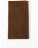 Image #2 - Cody James Men's Americana Leather Checkbook Wallet, Brown, hi-res