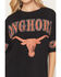 Image #3 - Gameday Women's Texas Longhorns Southern Split Short Sleeve Graphic Tee, Black, hi-res