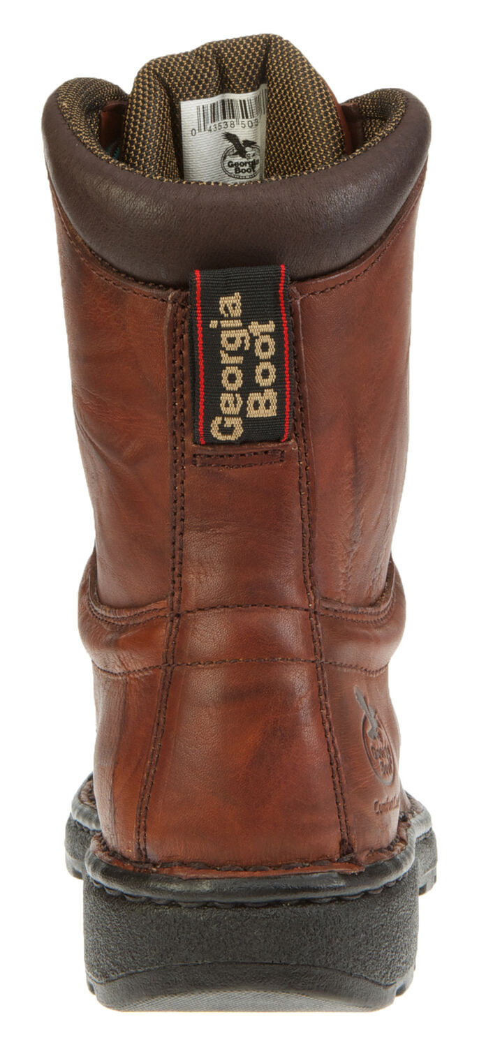 Image #7 - Georgia Boot Men's 8" Eagle Light Lace-Up Work Boots - Round Toe, Russet, hi-res