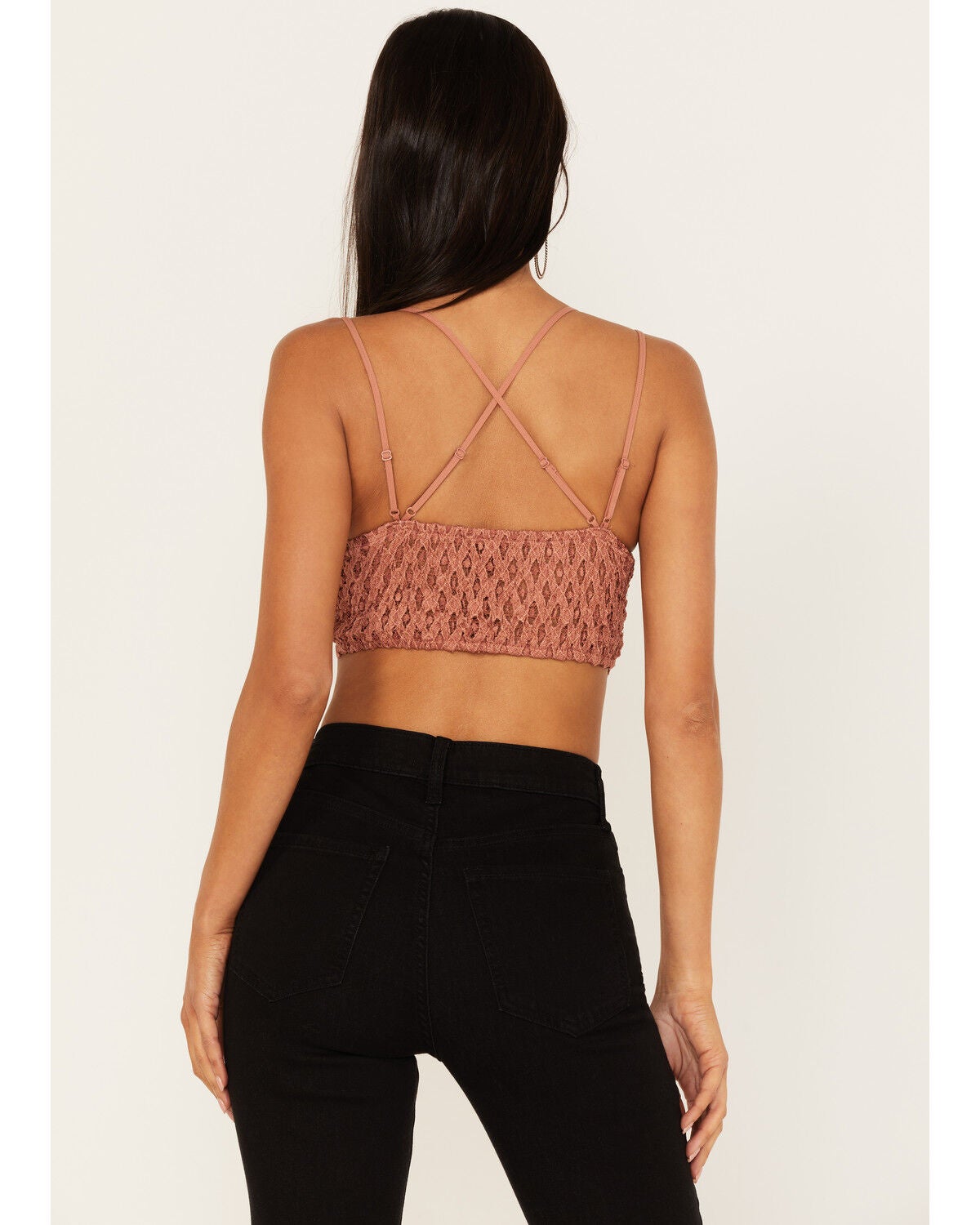Image #4 - Wishlist Women's Strappy Lace Applique Scallop Lace Bralette, , hi-res