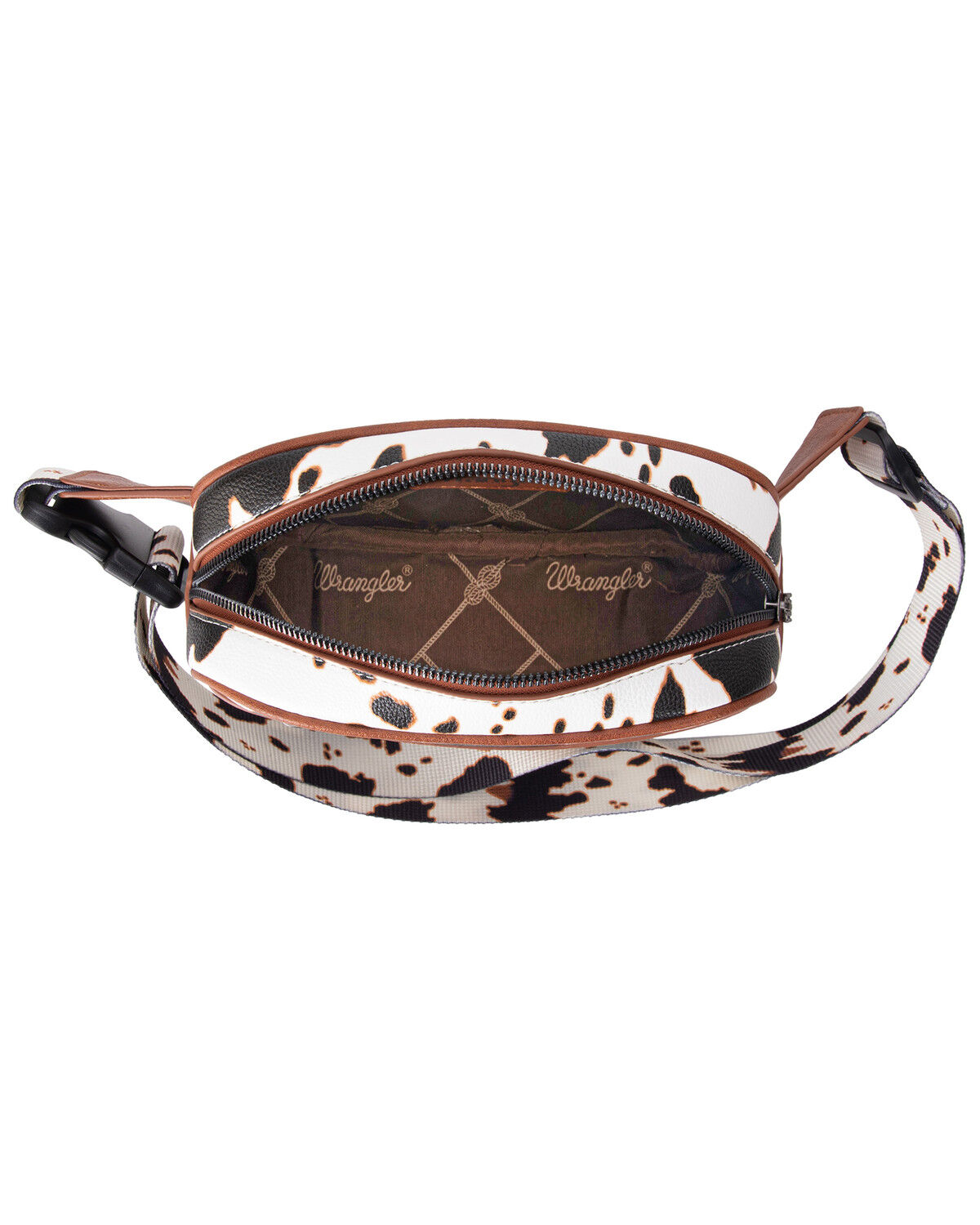 Image #5 - Wrangler Women's Cow Print Sling Bag, Brown, hi-res