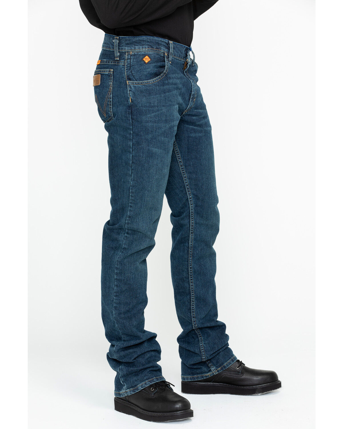Image #3 - Wrangler Men's FR Advanced Comfort Slim Bootcut Work Jeans, Blue, hi-res