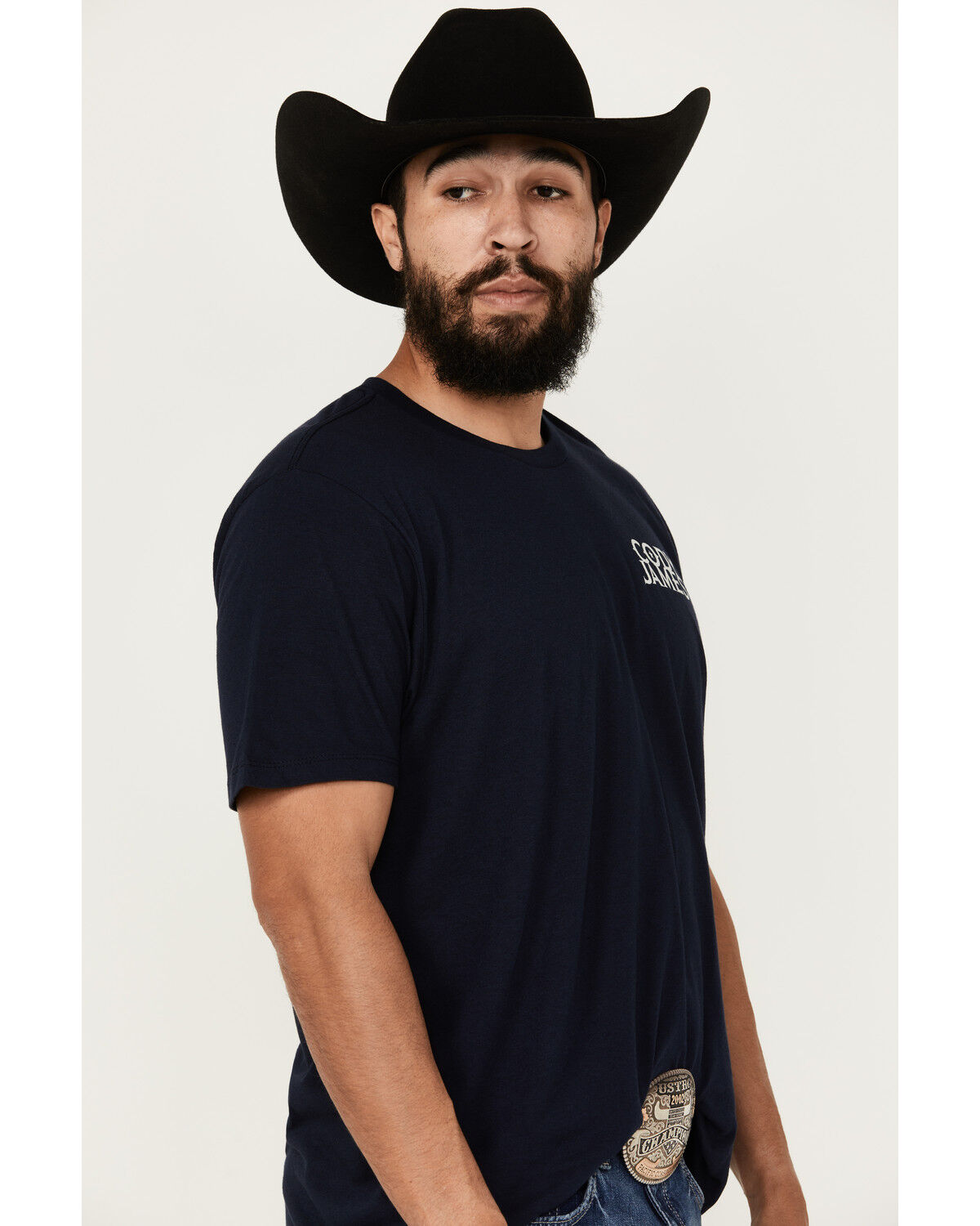 Image #3 - Cody James Men's Smoke Skull Short Sleeve Graphic T-Shirt, Navy, hi-res