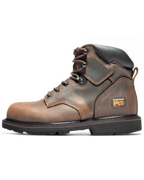 Image #3 - Timberland Men's 6" Pit Boss Slip Resistant Work Boots - Steel Toe , Brown, hi-res