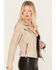 Image #2 - Mauritius Leather Women's Christy Scatter Star Leather Jacket , Black/white, hi-res
