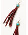 Image #2 - Shyanne Women's Golden Skyland Suede Fringe Earrings, Gold, hi-res