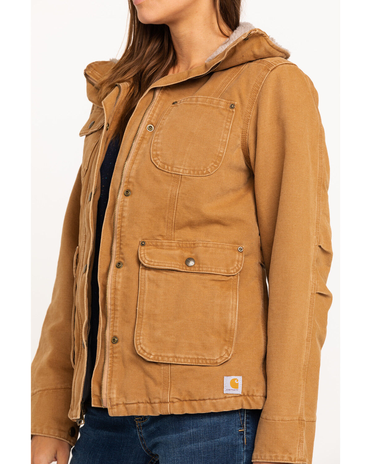 Weathered duck wesley coat top
