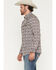 Image #2 - Moonshine Spirit&reg; Men's Walk About Southwestern Stripe Print Long Sleeve Snap Western Shirt, Tan, hi-res