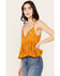 Image #2 - Patrons of Peace Women's Embroidered Bonita Tank Top, Mustard, hi-res