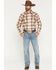 Image #1 - Cody James Men's Cooper Wash Duke Relaxed Bootcut Stretch Denim Jeans, Medium Wash, hi-res
