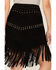 Image #4 - Scully Women's Fringe Concho Studded Suede Skirt, Black, hi-res