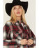 Image #2 - STS Ranchwear by Carroll Women's Bailey Plaid Print Button-Down Shacket, Red, hi-res