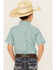 Image #4 - Wrangler Riata Boys' Plaid Print Short Sleeve Button-Down Western Shirt, , hi-res