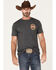 Image #1 - Howitzer Men's Pursuit of Happiness Graphic T-Shirt, Black, hi-res